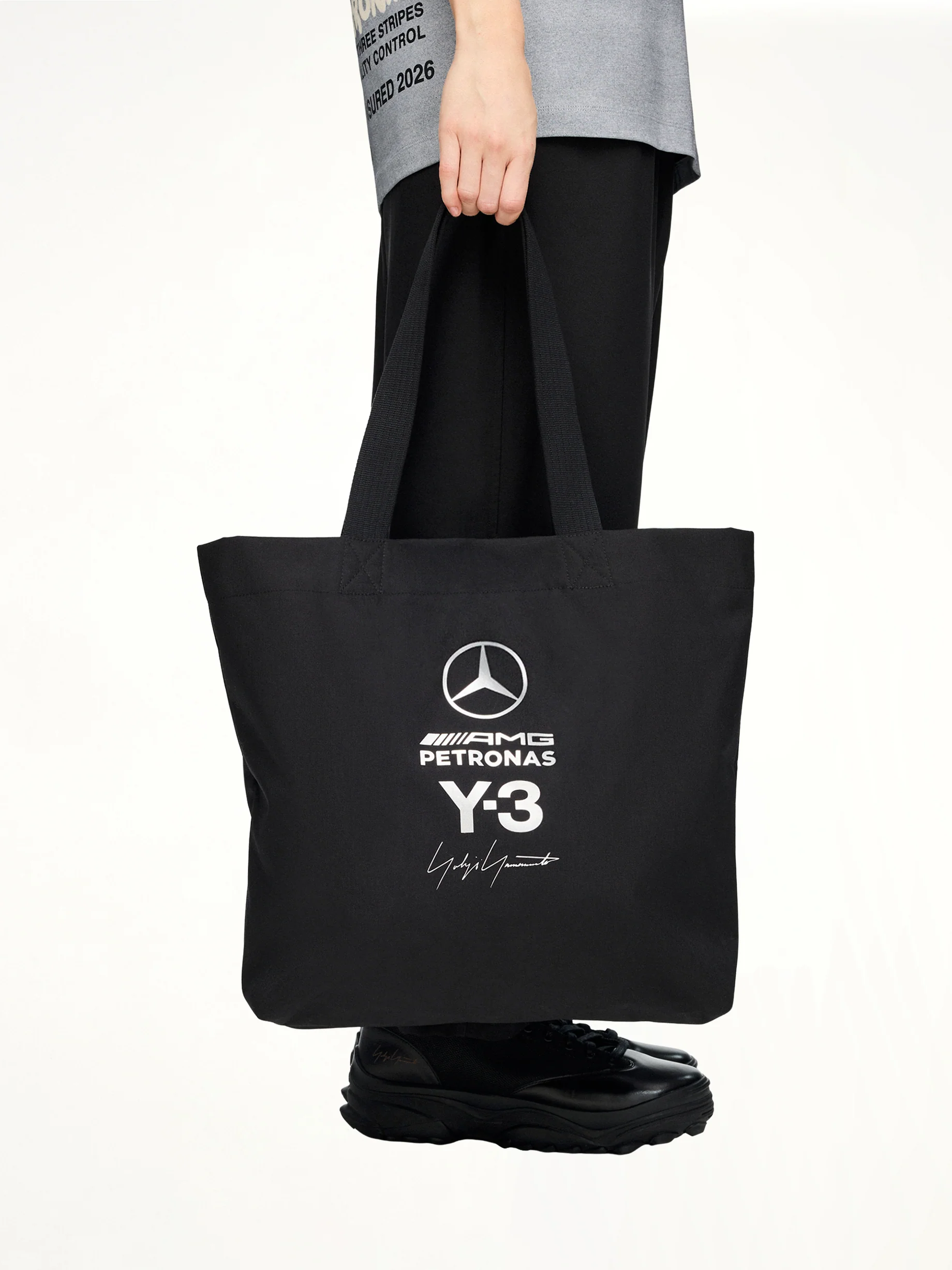 Y-3 x Mercedes Tote in Black - Image 7