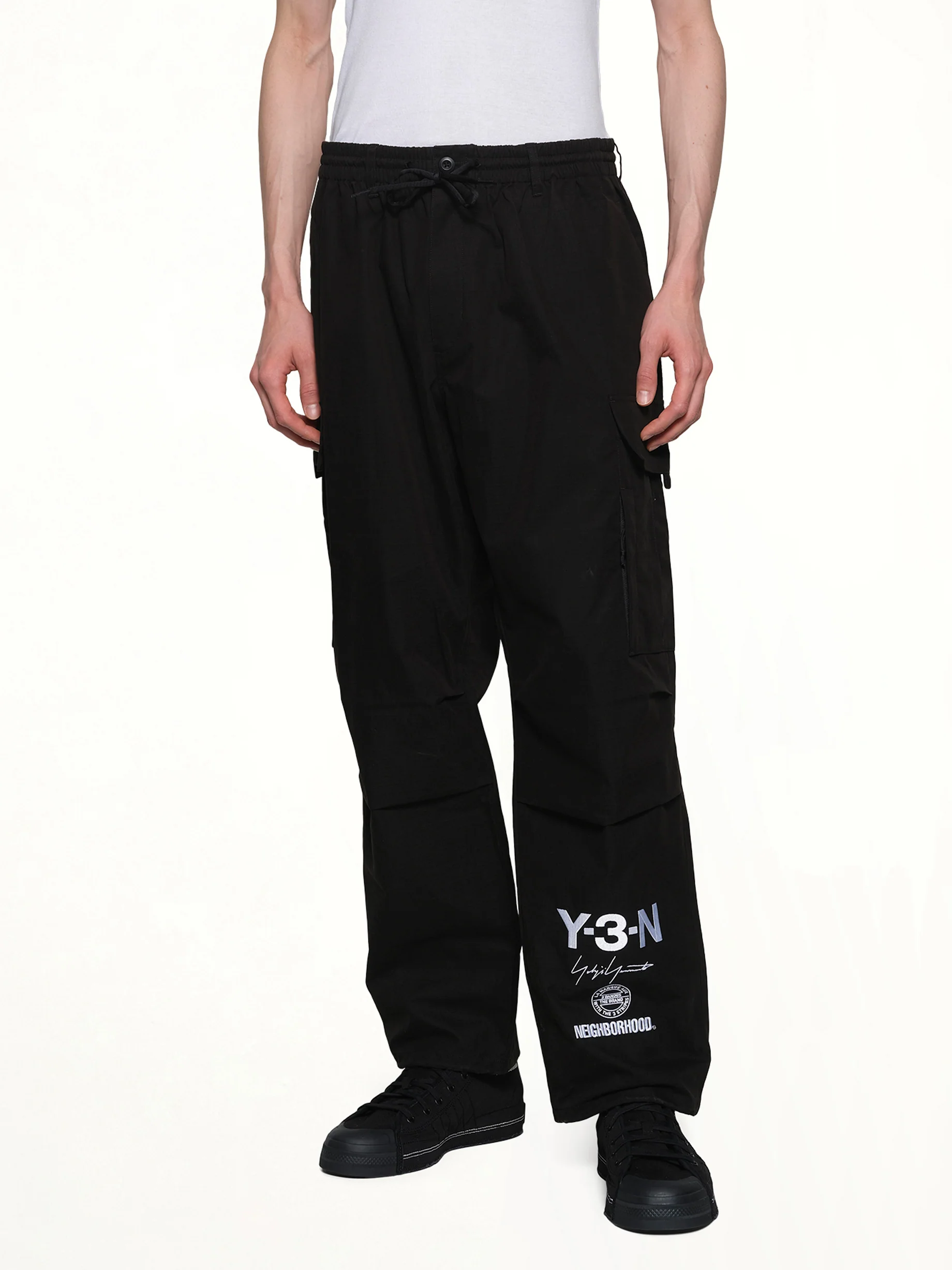 Y-3 X NBHD Cargo Pants in Black - Image 6