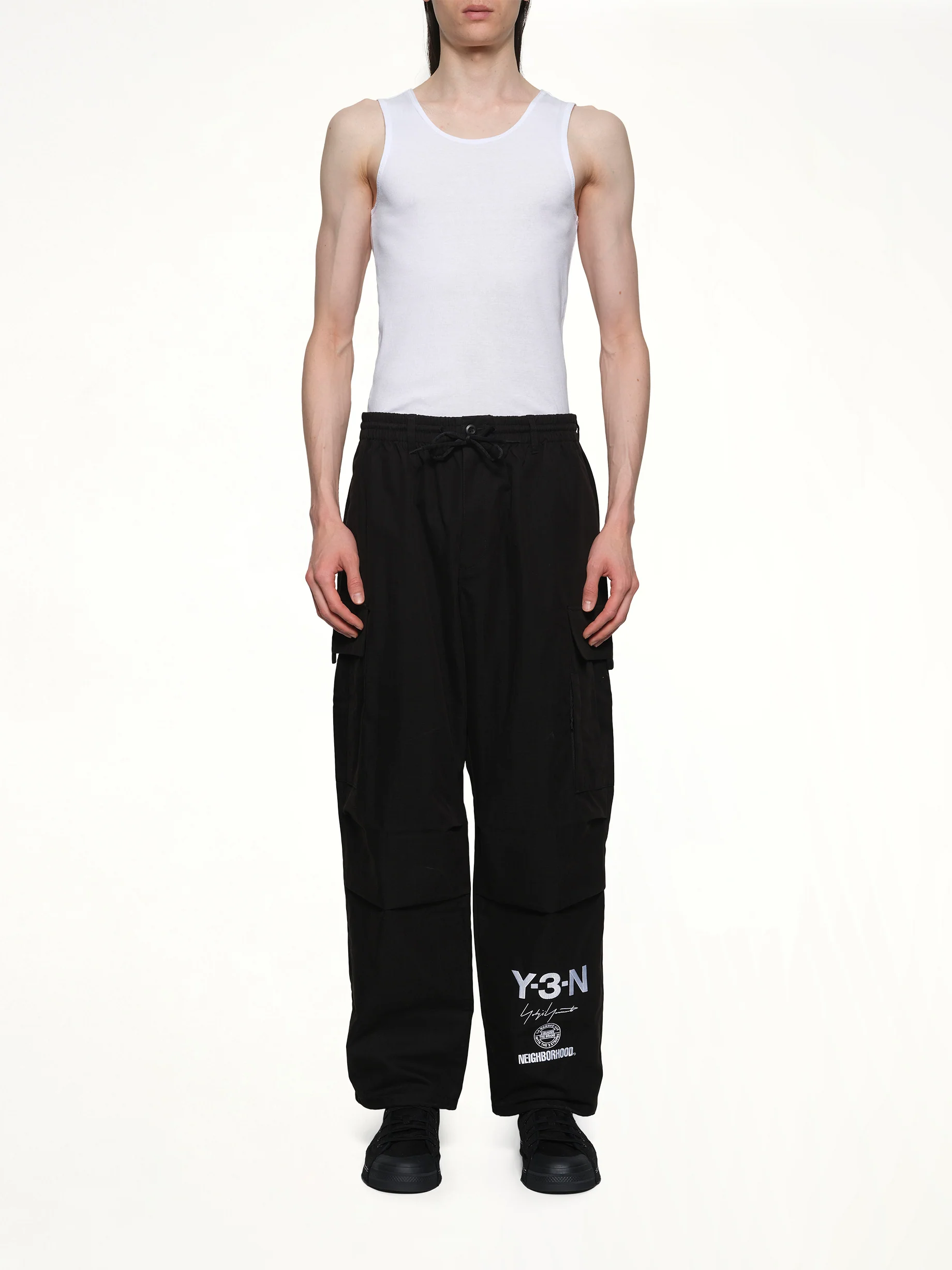 Y-3 X NBHD Cargo Pants in Black - Image 7