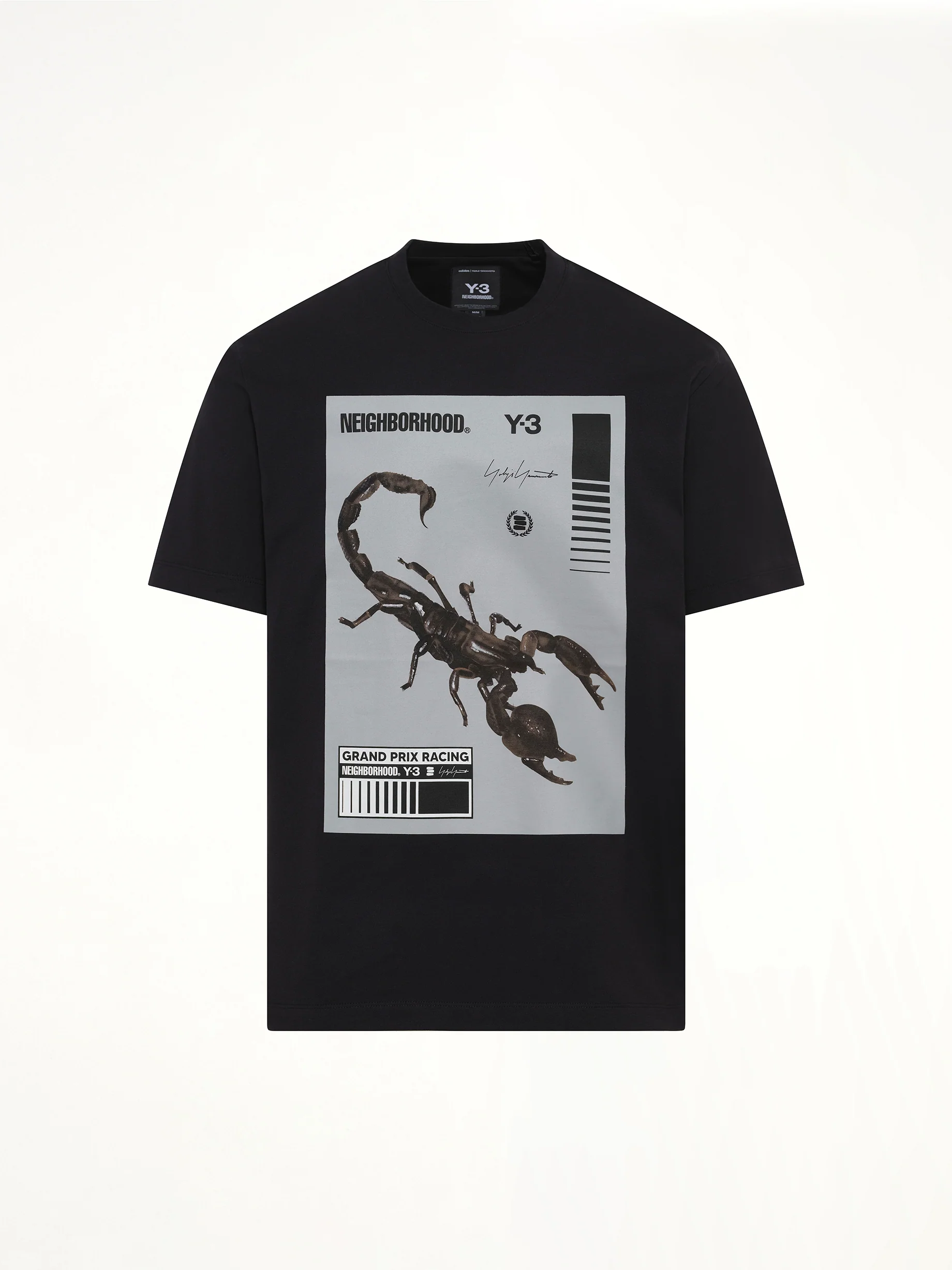 Y-3 X NBHD Graphic T-Shirt in Black/Granite - Image 2