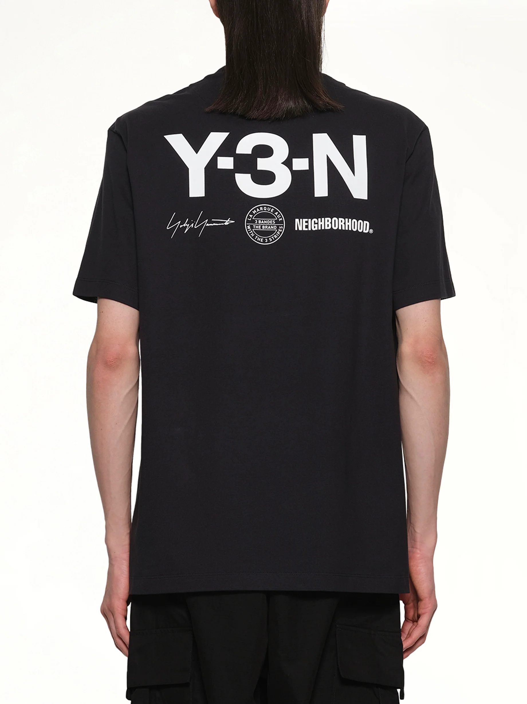 Y-3 X NBHD Graphic T-Shirt in Black/Granite - Image 5
