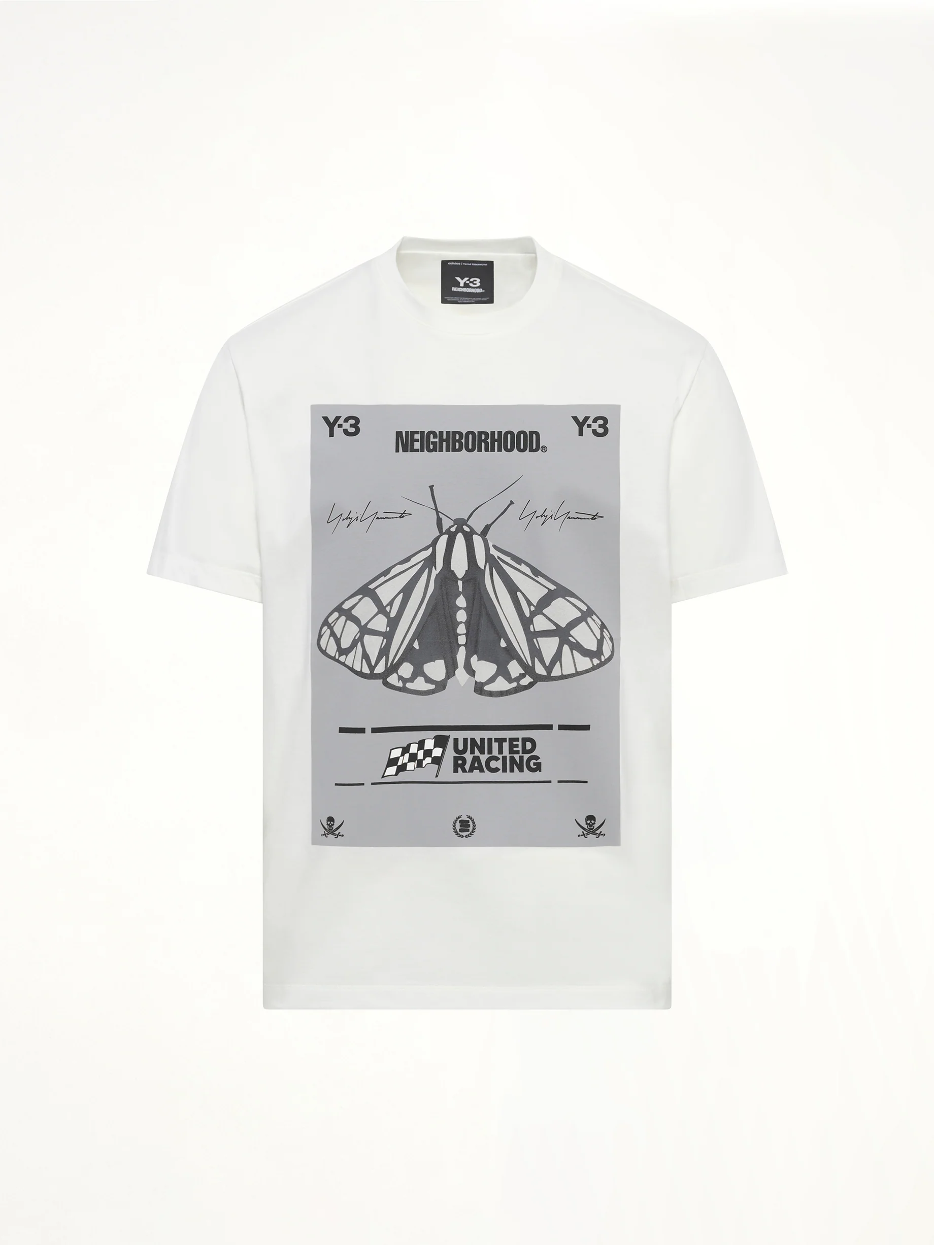 Y-3 X NBHD Graphic T-Shirt in White - Image 2
