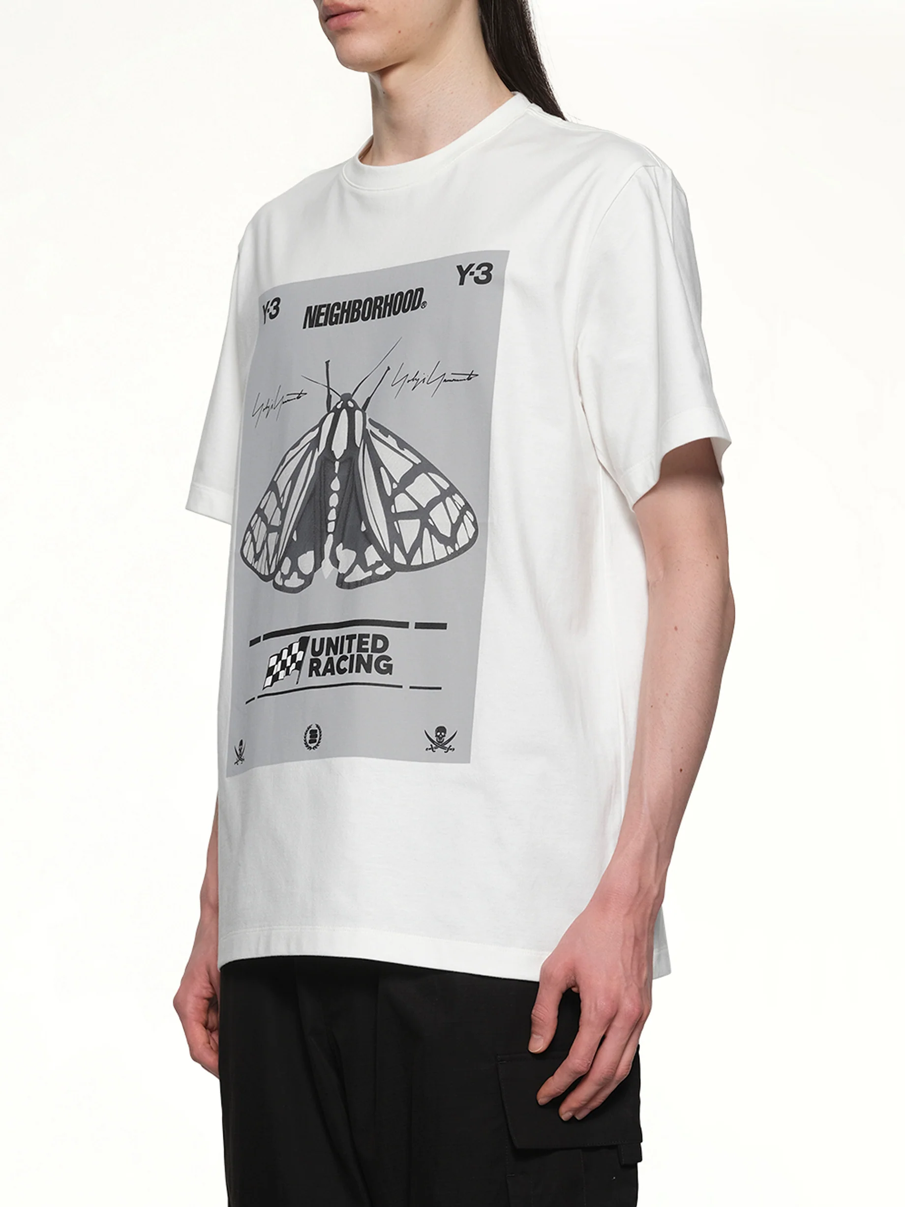 Y-3 X NBHD Graphic T-Shirt in White - Image 3