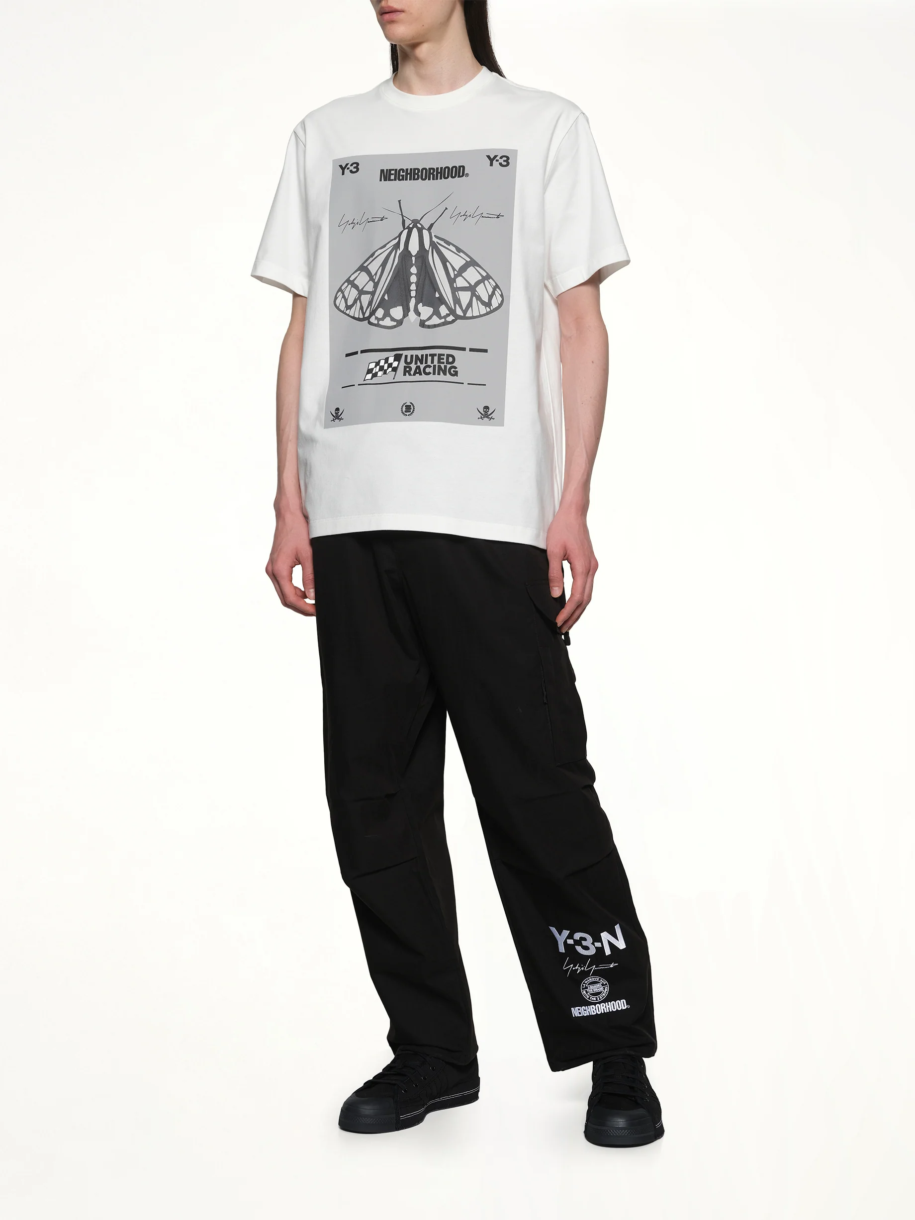 Y-3 X NBHD Graphic T-Shirt in White - Image 4