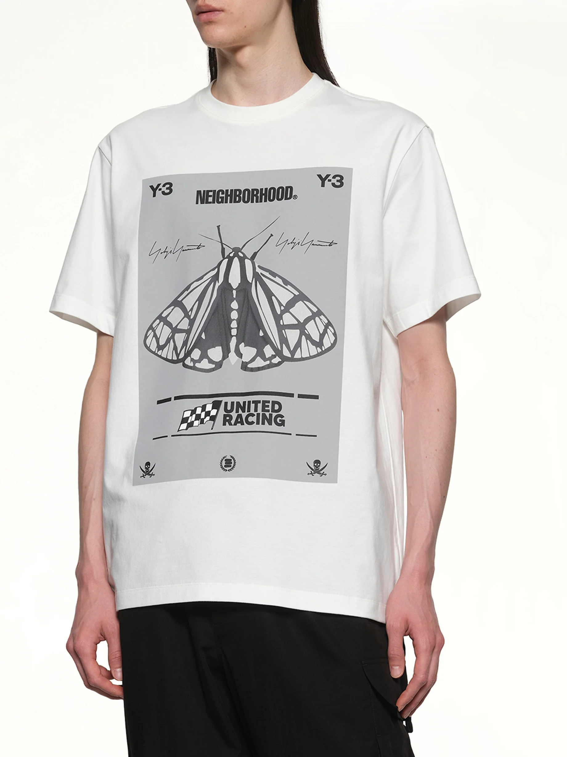 Y-3 X NBHD Graphic T-Shirt in White - Image 6