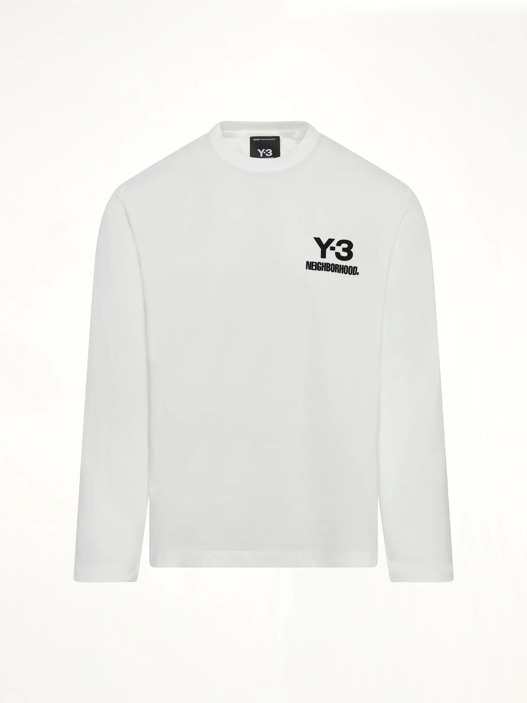 Y-3 X NBHD Logo Ls T-Shirt in White - Image 2