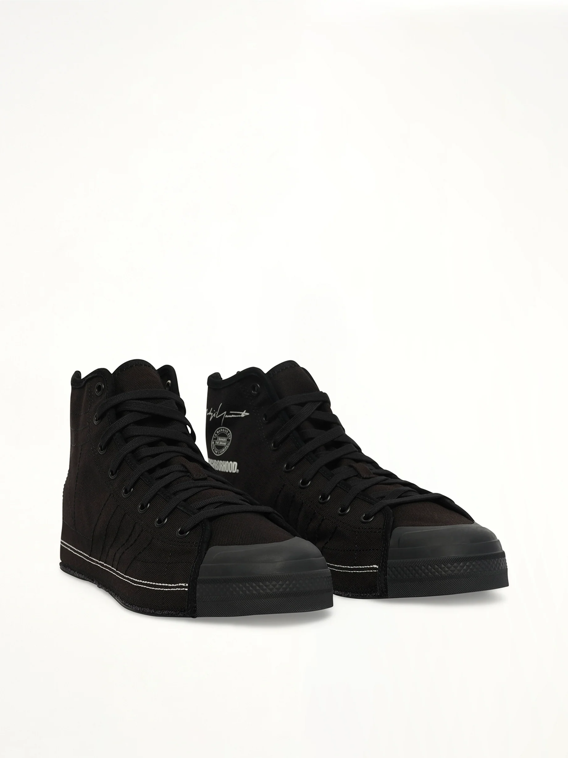 Y-3 X NBHD Nizza Hi Sneaker in Black - Image 2