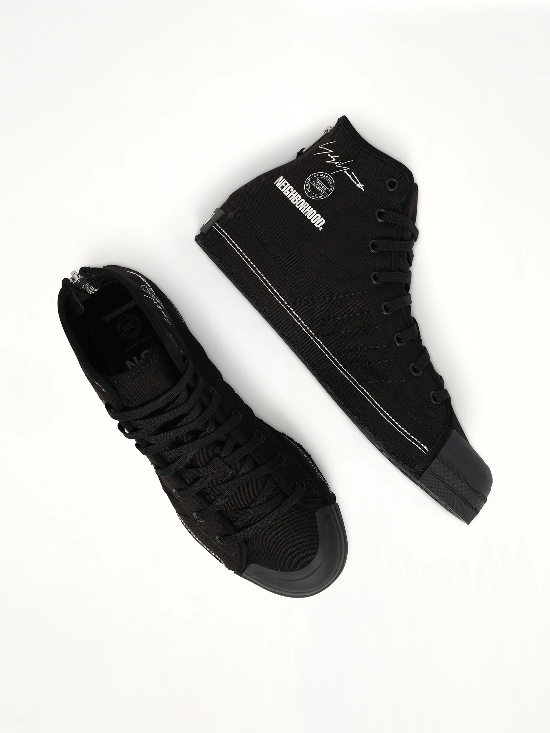 Y-3 X NBHD Nizza Hi Sneaker in Black - Image 4