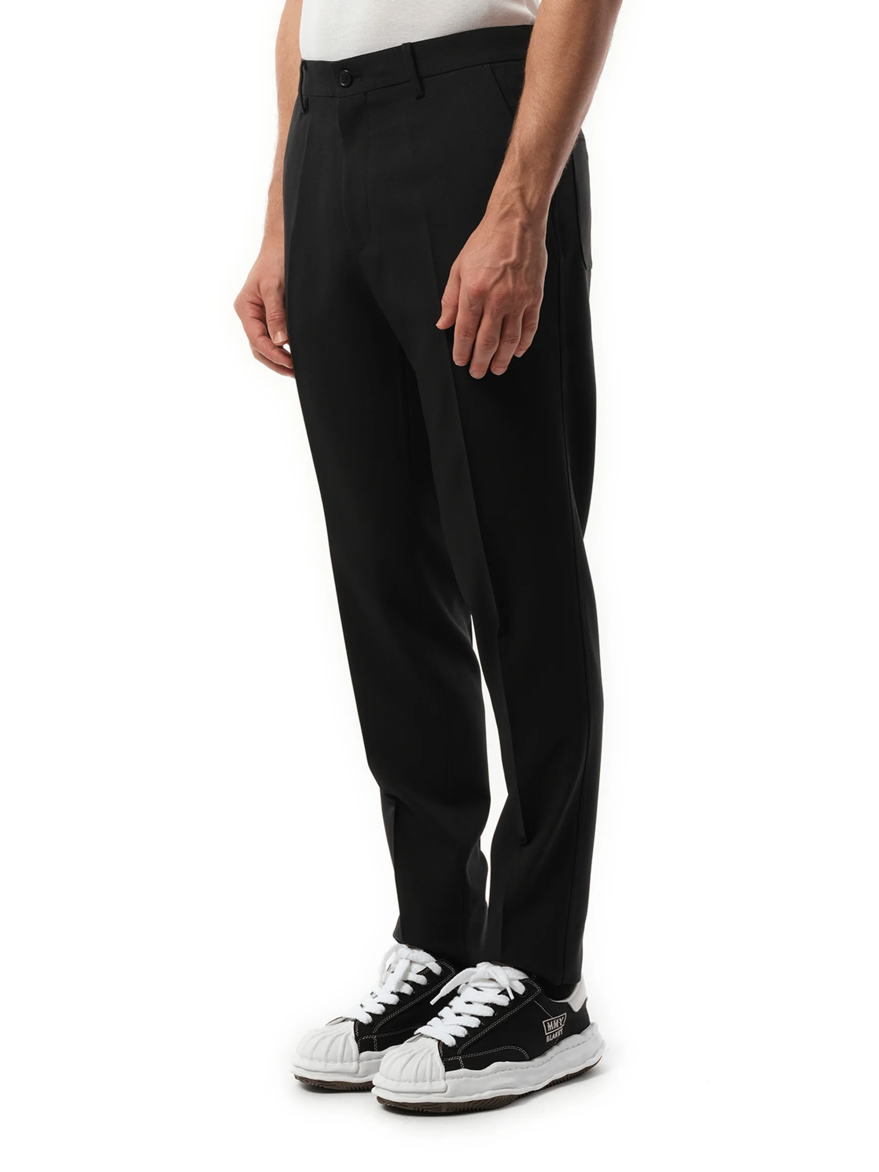 Zip Detail Casual Pants in Black - Image 5