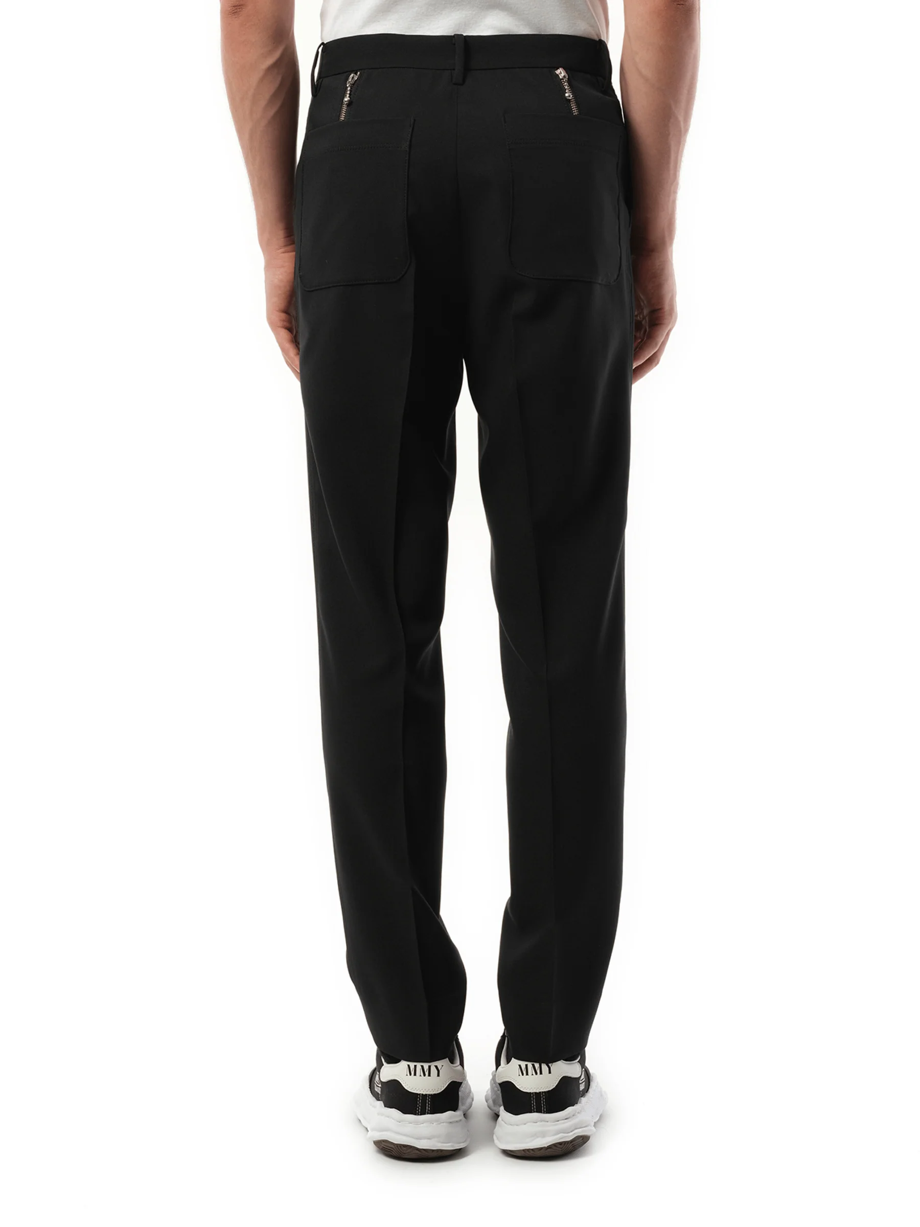 Zip Detail Casual Pants in Black - Image 6