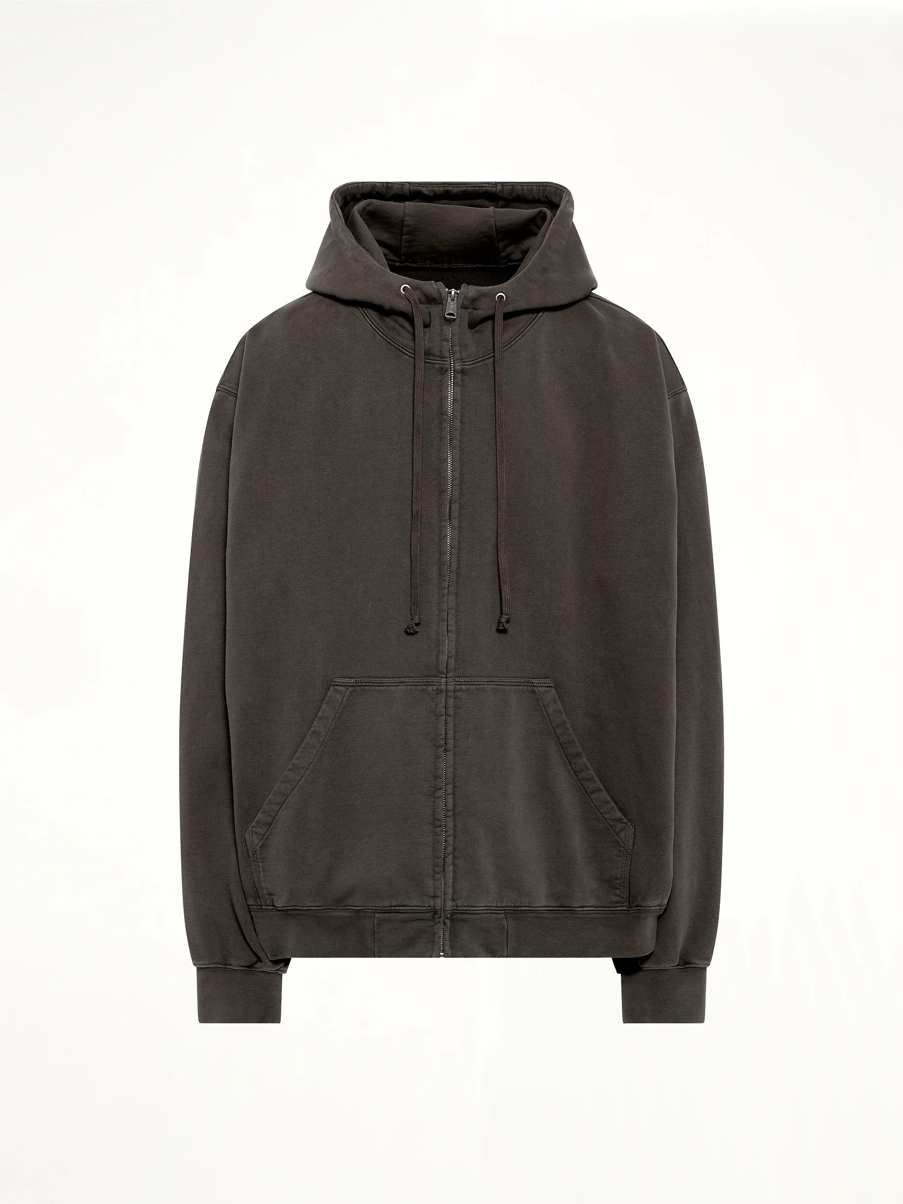 Zip Hoodie in Mink - Image 2